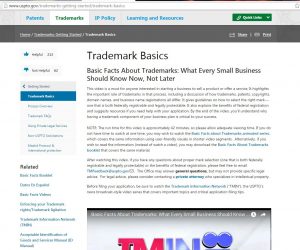 USPTO - Trademark Basics