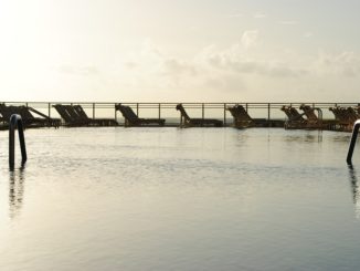 Calm pool at Sunrise for Water Meditation