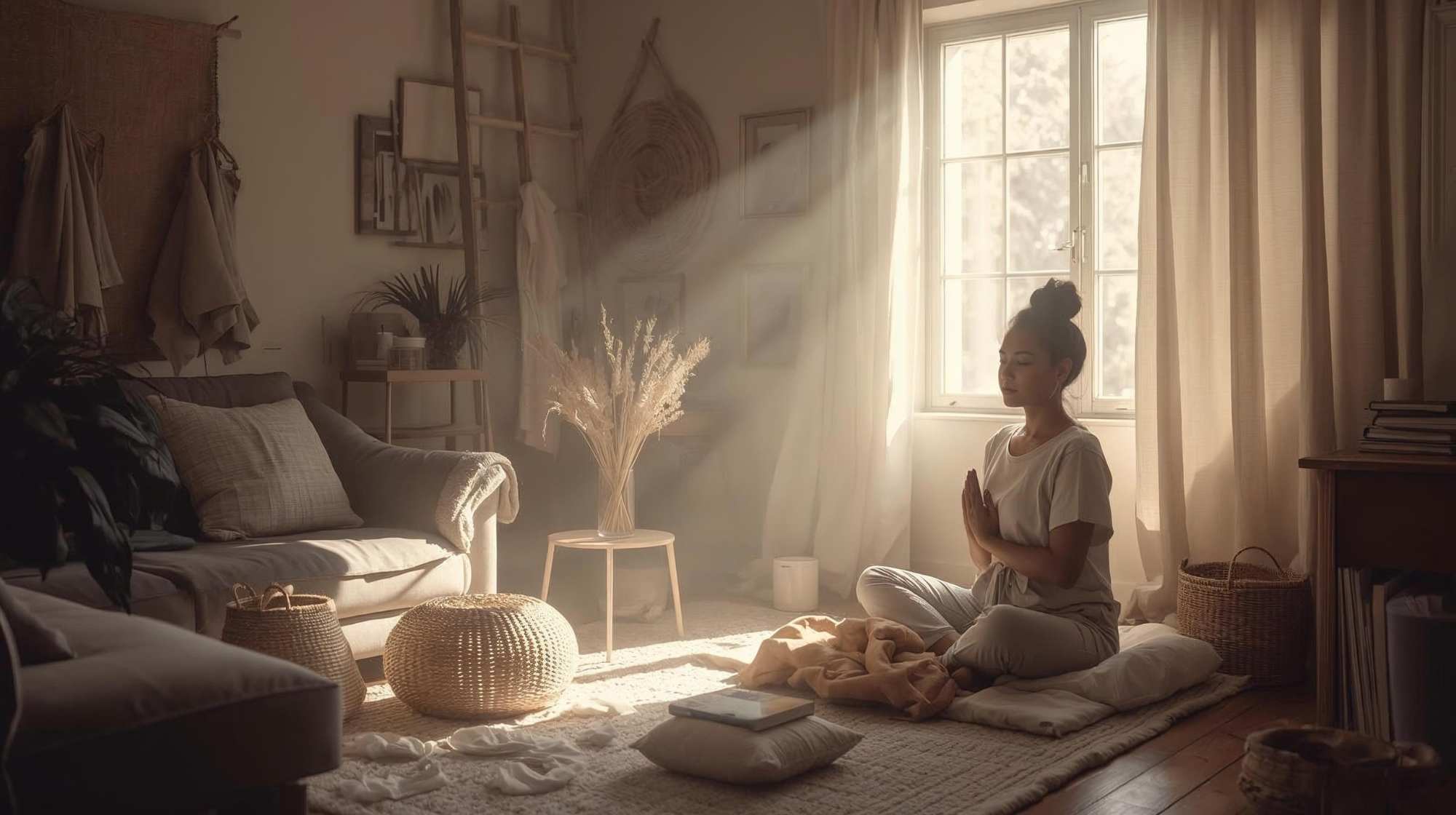 A calm, everyday moment representing the choose calm mindset and gentle daily living