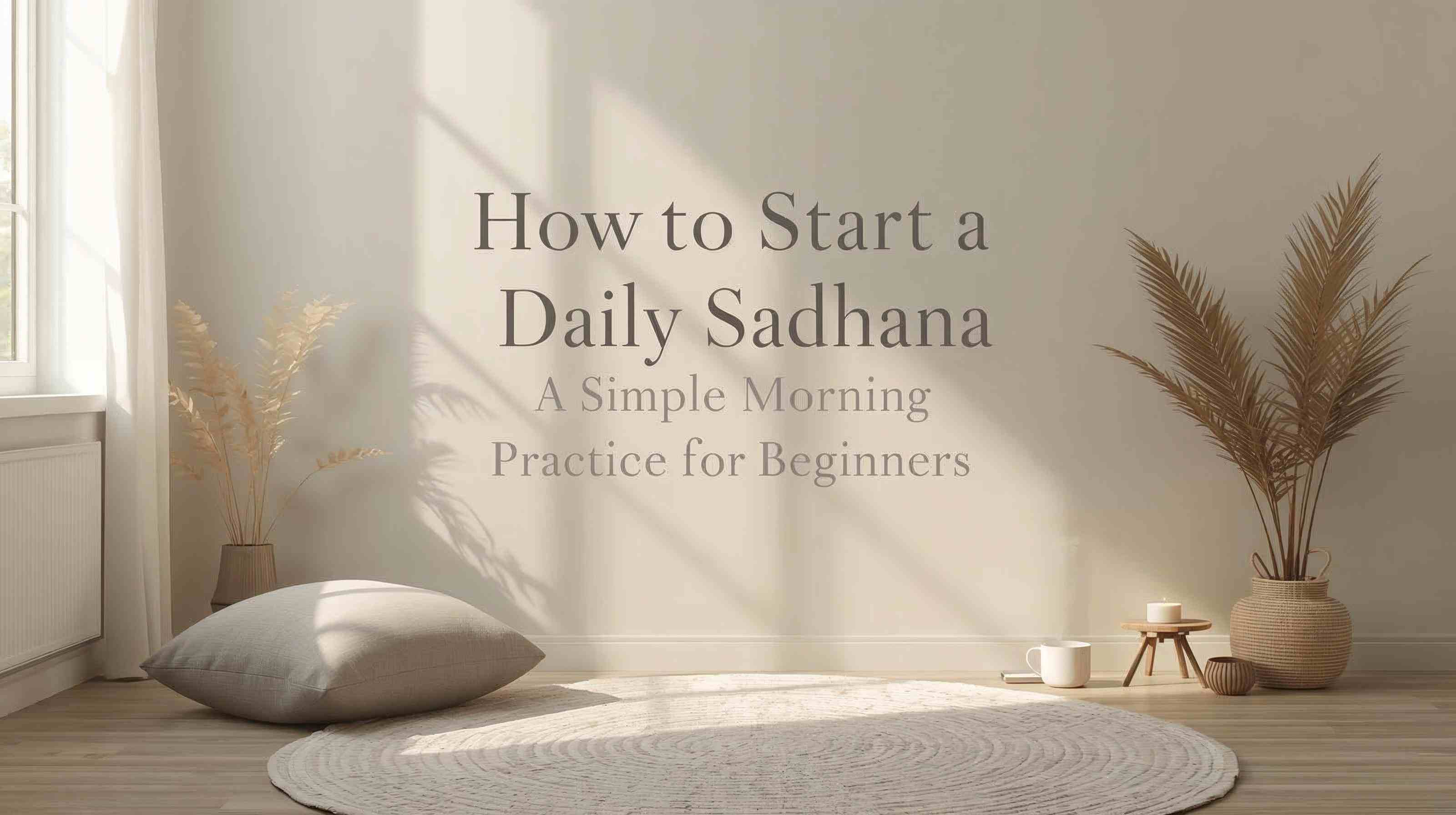 how-to-start-daily-sadhana-simple-morning-practice