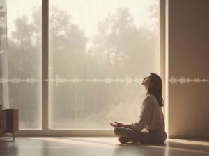 Mindful listening practice using the five things you hear sound grounding exercise